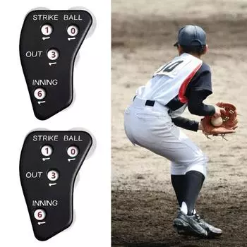 4 Wheel Referee Counter Press Strip Design Referee Indicator Baseball Clicker Softball Games чёрный