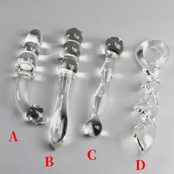 4 вида хрустальных стеклянных бусин в форме палочки с резьбой