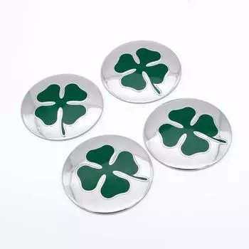 4 x Alfa Romeo Four Clover 56 мм, наклейки на крышку ступицы колеса автомобиля Cetner