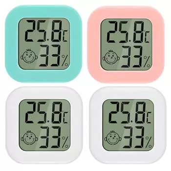 4 X Цифровой термогигрометр Термометр Измеритель температуры и влажности/Прочный