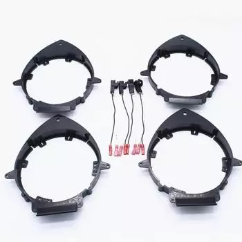 4 x Монтажные адаптеры для динамиков передней и задней двери автомобиля/грузовика с жгутом проводов