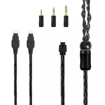 4-жильный сбалансированный посеребренный кабель типа «папа» для наушников HD580 HD650 HD600 HD58X с разъемами 4,4 мм/2,5 мм/3,5 мм