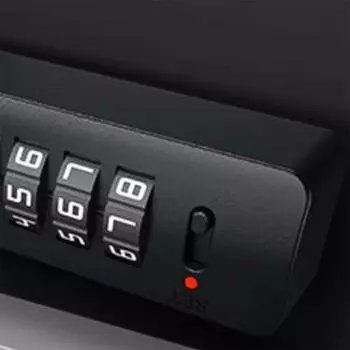 4-значный кабельный кодовый замок для велосипеда, мотоцикла, дверной замок, противоугонный замок для скутера и шлема чёрный