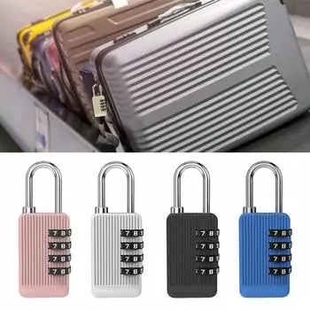 4-значный кодовый замок из цинкового сплава, противоугонный замок для шкафа в общежитии, наружный код безопасности бежевый
