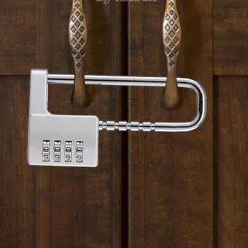 4-значный кодовый замок, кодовый навесной замок, скоба навесного замка для спортзала