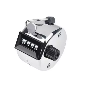 4-значный ручной мини-счетчик с механическим кликером (Пластиковая ручка)