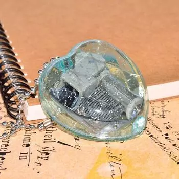 4Colors Acrylic Girls Musical Box Tune Castle In The Sky Gift Key Chain Music Box for Kids