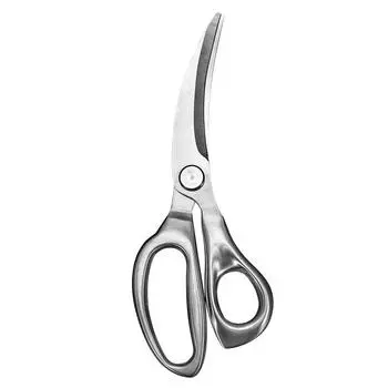 4CR13 Нержавеющая сталь, острые ножницы с острым лезвием, куриная кость, ножницы для морепродуктов, 4 мм, высокая твердость, мульти-барбекю, кухня серебряный