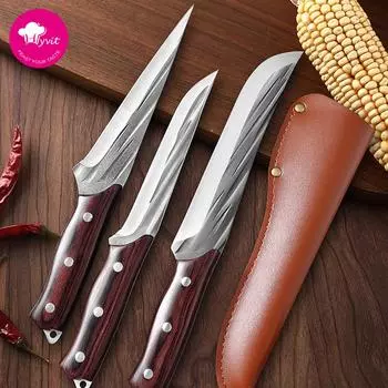 4Cr15Mov кованый нож из нержавеющей стали, нож для мяса, нож для обвалки, охотничий нож для кемпинга, рыбалки, выживания, кухонный нож шеф-повара