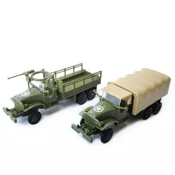 4D 1/72 GMC Allied Forces Truck CCKW-353 Военный грузовик, сборка без клея, модель игрушечного автомобиля зелёный