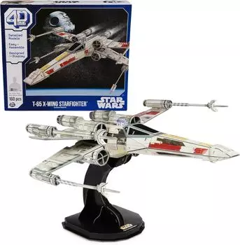 4D Build Star Wars Starfighter 3D Paper Model Kit для фанатов Star Wars Collectors T-65 X-Wing и