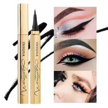 4D черная подводка для глаз, водостойкая жидкая подводка для глаз, косметическая ручка, долговечная быстросохнущая подводка для глаз, карандаш для глаз