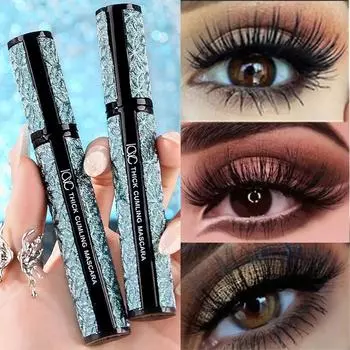 4D черная тушь для ресниц с эффектом объема и большой подводкой для глаз, водостойкая, не размазывается, подкручивает, удлиняет, шифрует макияж для глаз Mascara