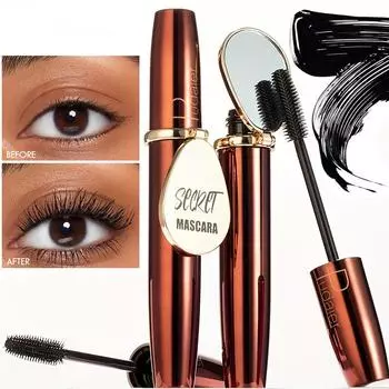 4D черная тушь с зеркальными ресницами, водостойкая удлиняющая, утолщающаяся тушь для завивки ресниц