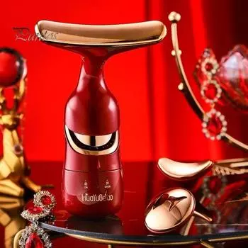 4D лифтинг-массажный инструмент, высокочастотная вибрация, уход на уровне спа, массажное устройство для стимуляции эссенции на 360 градусов чёрный