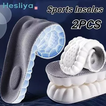 4D массажные стельки, супер мягкие стельки для спортивной обуви, стельки для ног, корзины для бега, подошва для обуви, поддержка свода стопы, ортопедические вставки унисекс 37-38