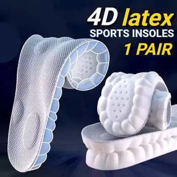 4D облачные технологии, спортивные стельки для обуви, подошва из искусственной кожи, мягкая дышащая амортизирующая подушка, ортопедические стельки для ухода за бегом
