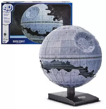 4D сборка Star Wars Deluxe Death Star II Card Stock 3D Model Kit Star Wars Gift Star Wars Игрушка Star Wars Поклонники Star Wars Взрослые Подростки Возраст и Коллекционеры, и 12+