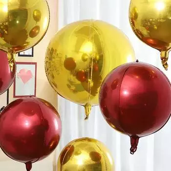 4D сфера 32 дюйма металлический зеркальный эффект декоративный воздушный шар для праздников и вечеринок наполнение гелием может плавать A3