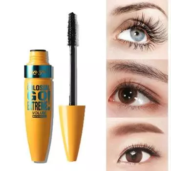 4D тушь для макияжа Водонепроницаемая утолщающаяся стройная керлинговая тушь для ресниц Силиконовая кисточка для ресниц синий