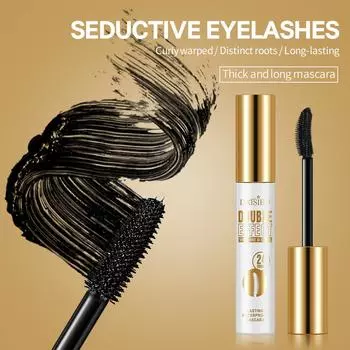 4D тушь для ресниц Gold 24 Hours тушь для ресниц Водостойкая Длинные ресницы Удлиняющие шелковые волокна ресниц Черная тушь для ресниц Инструмент для макияжа