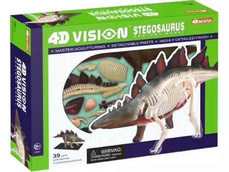 4D Vision Модель анатомии стегозавра 4D VISION 622016 Модель анатомии стегозавра Fame Master 4D master Образовательная игрушка STEM (Полный скелет)