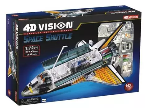 4D Vision Vehicles Cutaway Space Shuttle 4D Vision Vehicles Cutaway Model Shuttle Fame Master 4D master Образовательные игрушки STEM (Космос) - 1/72 (Космос) –