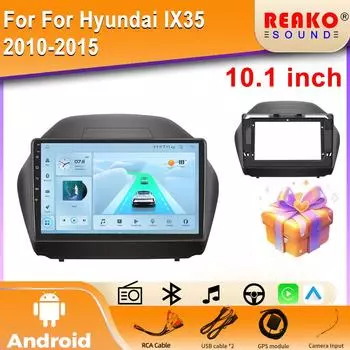 4G Carplay 2din Android автомобильный радиоприемник мультимедиа видеоплеер для Hyundai IX35 2010-2015 навигация GPS стерео головное устройство BT 4 core 2GB+32GB carplay