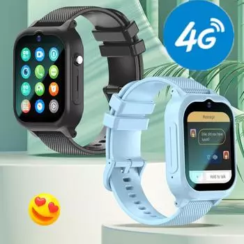 4G Детские Смарт-часы GPS SOS HD Видеовызов Трекер местоположения SIM-карта Детские водонепроницаемые спортивные умные часы для детей Часы Подарки