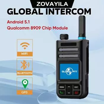 4G гражданская глобальная рация global-ptt MX1 Android национальная публичная сеть ZOVAYILA рация 4G гражданская 5000 километров