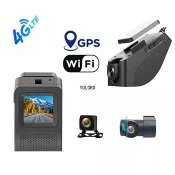4G сетевой удаленный монитор 1080P видеорегистратор для автомобильной камеры Wifi GPS Dvr Dashcam 24h парковка ночное видение видеорегистратор 0GB