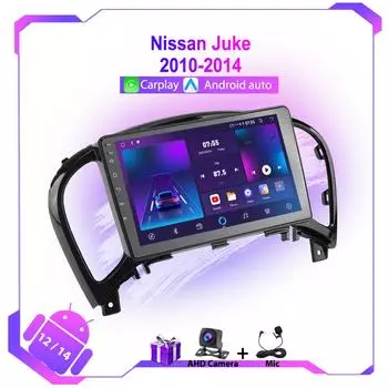 4G WIFI автомобильное радио Android 12 для Nissan Juke YF15 2010-2014 мультимедийный видеоплеер BT Carplay GPS навигация головное устройство без DVD