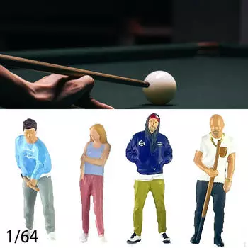 4х 1:64 масштаба Миниатюрные модели Миниатюрные люди Подходящие смоляные фигурки мальчиков и девочек для