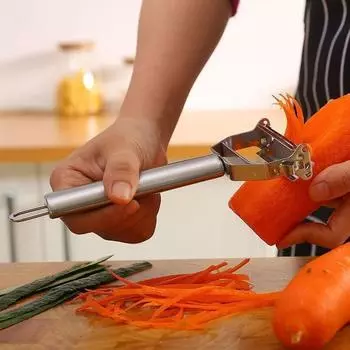4In1 Peeler Multifunction Grater Julienne Peeler Vegetable Fruit Peeler Stainless Steel Potato Slicer Shredder Kitchen Tool 17*5cm