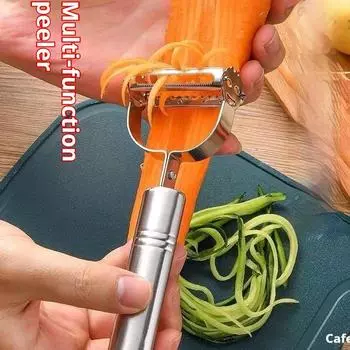 4in1 Peeler Multifunction Grater Julienne Peeler Vegetable Fruit Peeler Stainless Steel Potato Slicer Shredder Kitchen Tool