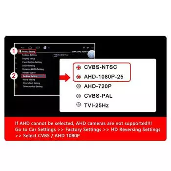 4K 1080P AHD Rear View Camera IP68 Waterproof Night Vision Camera Reverse Backup Parking Monitor Android Head Unit Universal