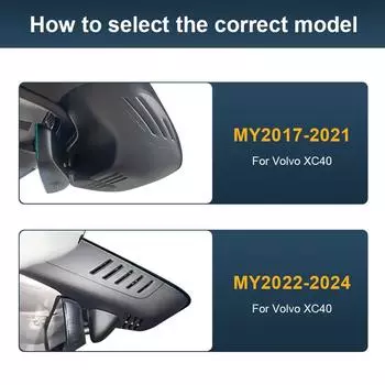 4K 2160P Новый Plug and Play WIFi Автомобильный видеорегистратор Видеорегистратор с двумя объективами Видеорегистратор для Volvo XC40 2017-2025 Аксессуары для устройств DashCam No TF Card