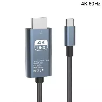 4K 30/60 Гц Тип C к HDMI адаптер кабель Тип C HDMI-совместимый конвертер кабель для проектора ноутбука планшета Huawei Hub