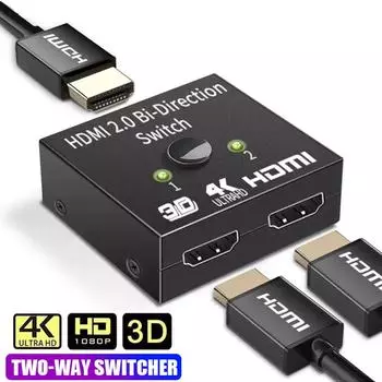4K 60 Гц HDMI-переключатель 2 в 1 из 1080P HD HDCP 3D HDR HDMI Switcher Box двунаправленный видеоразветвитель для портативных ПК Xbox PS3/4/5 ТВ-приставка ТВ-проектор