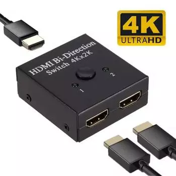 4K 60 Гц HDMI-сплиттер двунаправленный HDMI-коммутатор 1 вход 2 выхода 2 порта HDMI-конвертер 3D HDR HDCP для PS4 Xbox HDTV-коммутатор адаптер