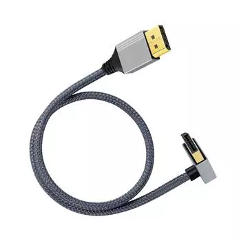 4K 60 Гц Видеокабель Контра-Угловое Соединение DisplayPort Адаптер Шнур 100 СМ Для Компьютерной Графики и Мониторов