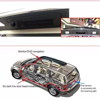 4K AHD камера заднего вида с автоматической парковкой на 180 градусов для новых Benz ML/13 A180/A200/A260/15/16 Benz GLA/GLC/GLE