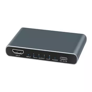 4K e Splitter 1 In 4 Out Video e Splitter 1X4 Split 1 in 4 Out For HDTV DVD PC