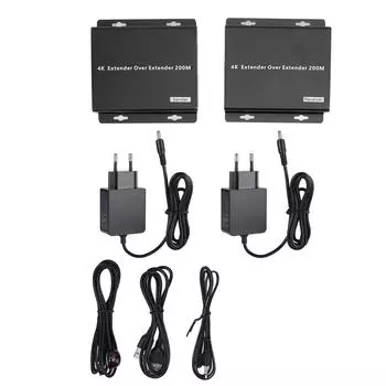4K HD Extender Plug and Play 3840 X 2160 30 Гц KVM HD Ethernet Extender для мониторинга EU Plug