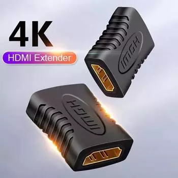 4K HDMI удлинитель конвертер-удлинитель с гнездом на гнездо аудио адаптер для монитора, дисплея, ноутбука, PS4/3, ПК, телевизора, удлинитель кабеля HDMI HDMI Female