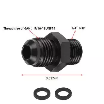 4L80E 6AN x 1/4NPS 8AN наружная резьба с раструбом на 1/4 NPS адаптер для охладителя трансмиссии фитинги передний и задний порт для GM 1997-2007