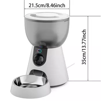 4L 300W камера приложение 5V USB автоматическое время для домашних животных кошки собаки сухой корм миска из нержавеющей стали видео диспенсер умный 2.4G/5G кормушка для домашних животных S