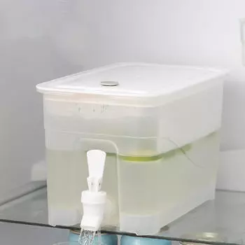 Диспенсер для холодной воды объемом 4 л с краном — элегантный дизайн для использования дома и на кухне серый