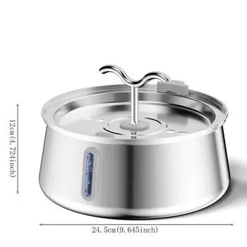 4л фонтан для питья кошек, автоматическая миска из нержавеющей стали, диспенсер для воды для домашних животных, бесшумный насос, миска для питья домашних животных