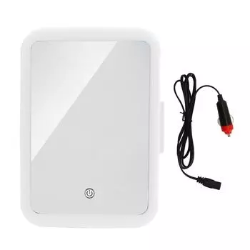4L Мини-холодильник для хранения косметики 12 В LED HD охладитель и подогреватель герметичный косметический холодильник для